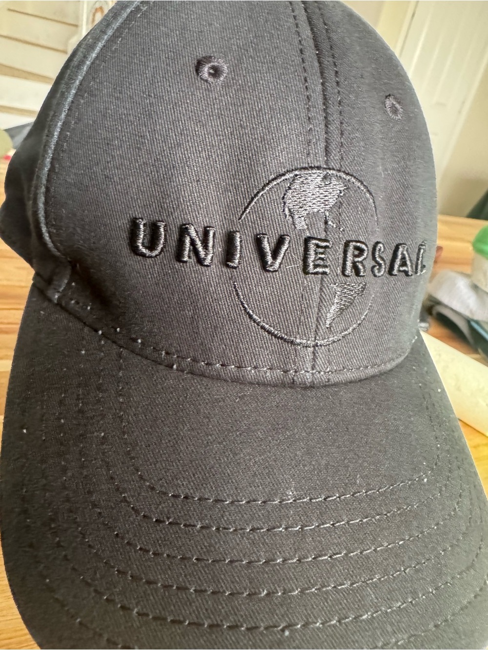 Universal Studios Black Embroidered Logo Men's Cap